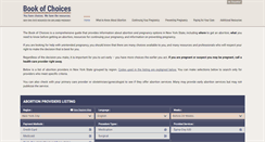 Desktop Screenshot of bookofchoices.org