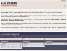 Tablet Screenshot of bookofchoices.org